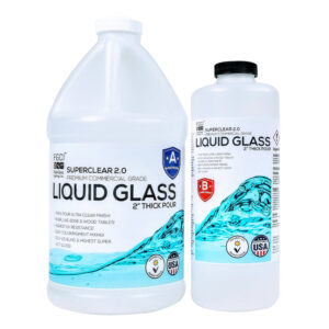 Liquid Glass Deep Pour Epoxy Resin 0.75 Gallon Kit