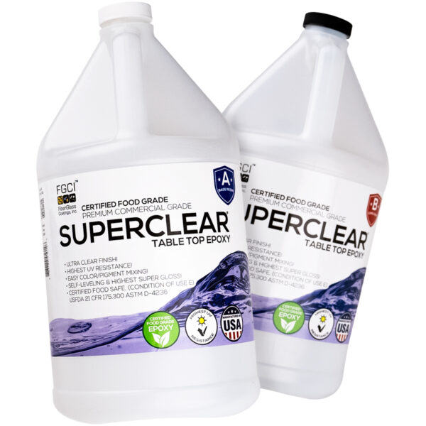 Superclear Table Top Epoxy 2 Gallon Kit