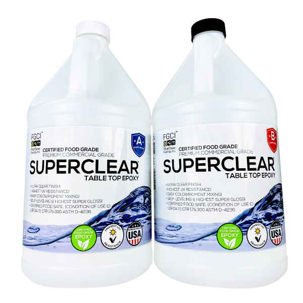 Superclear Table Top Epoxy 2 Gallon Kit