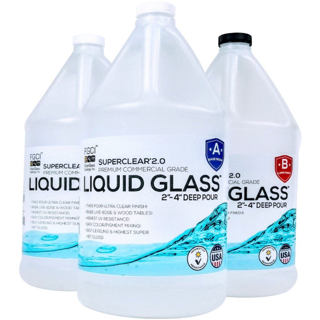 24 Hour Liquid Glass® Deep Pour Epoxy 2:1 - Superclear Epoxy Resin Systems