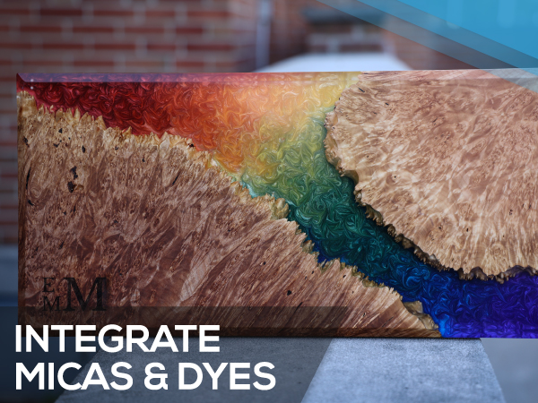 Integrates Micas & Dyes - Superclear Table Top Epoxy Resin