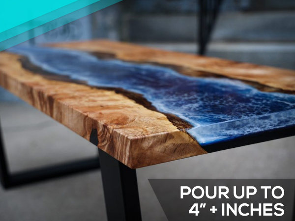 Pour Up To 4"+ Inches- Liquid Glass Deep Pour Epoxy