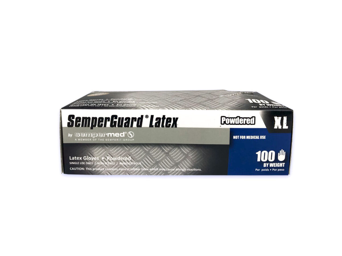 Gloves Semperguard Latex SemperGuard® X-Large Latex Gloves 100 Ct