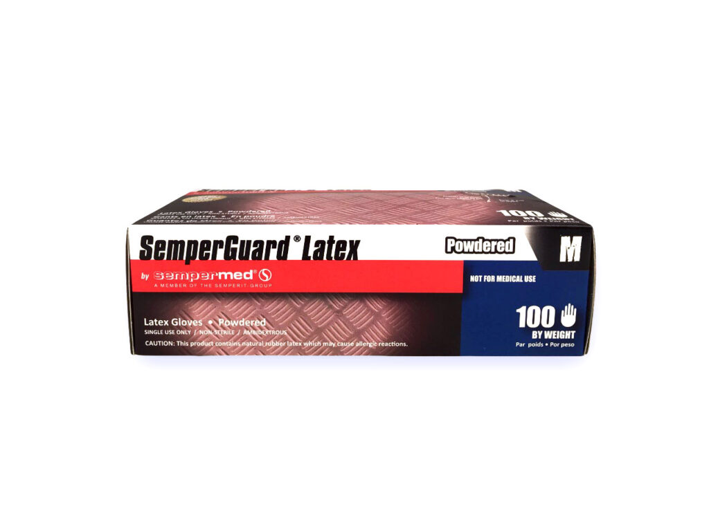 SemperGuard® Medium Latex Gloves 100 ct Superclear Epoxy Resin Systems