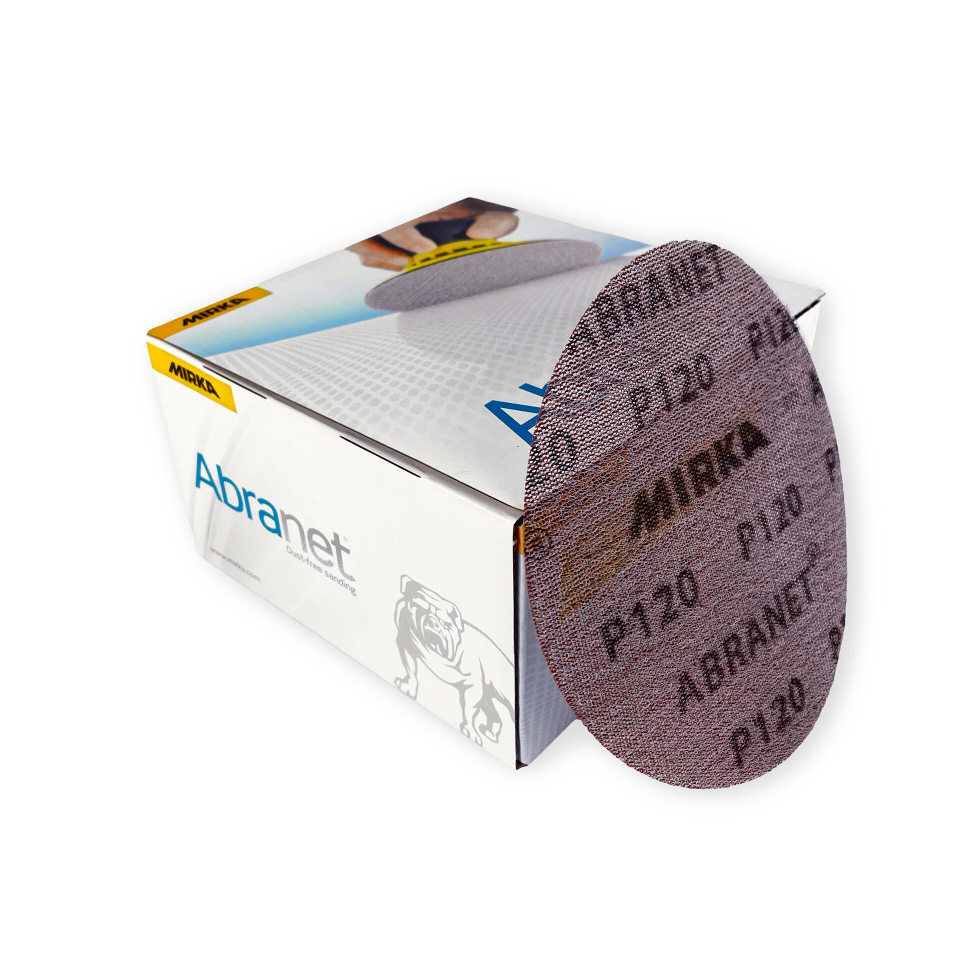 Mirka Abranet 150mm P120 Medium Sanding Discs