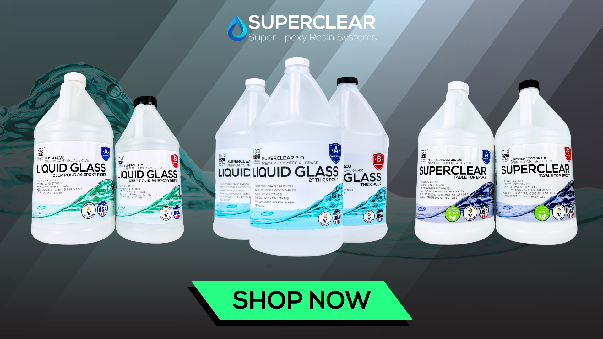 Superclear Epoxy Systems - Crystal Clear Epoxy Banner