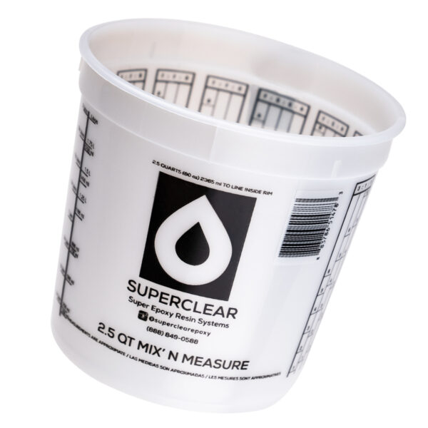 2.5qt Epoxy Mixing Cup Container