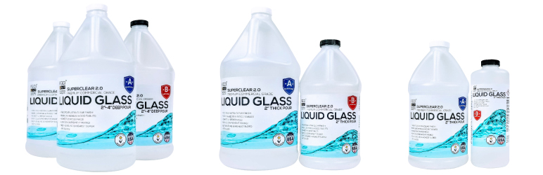 24 Hour Liquid Glass® Deep Pour Epoxy 2:1 - Superclear Epoxy Resin Systems