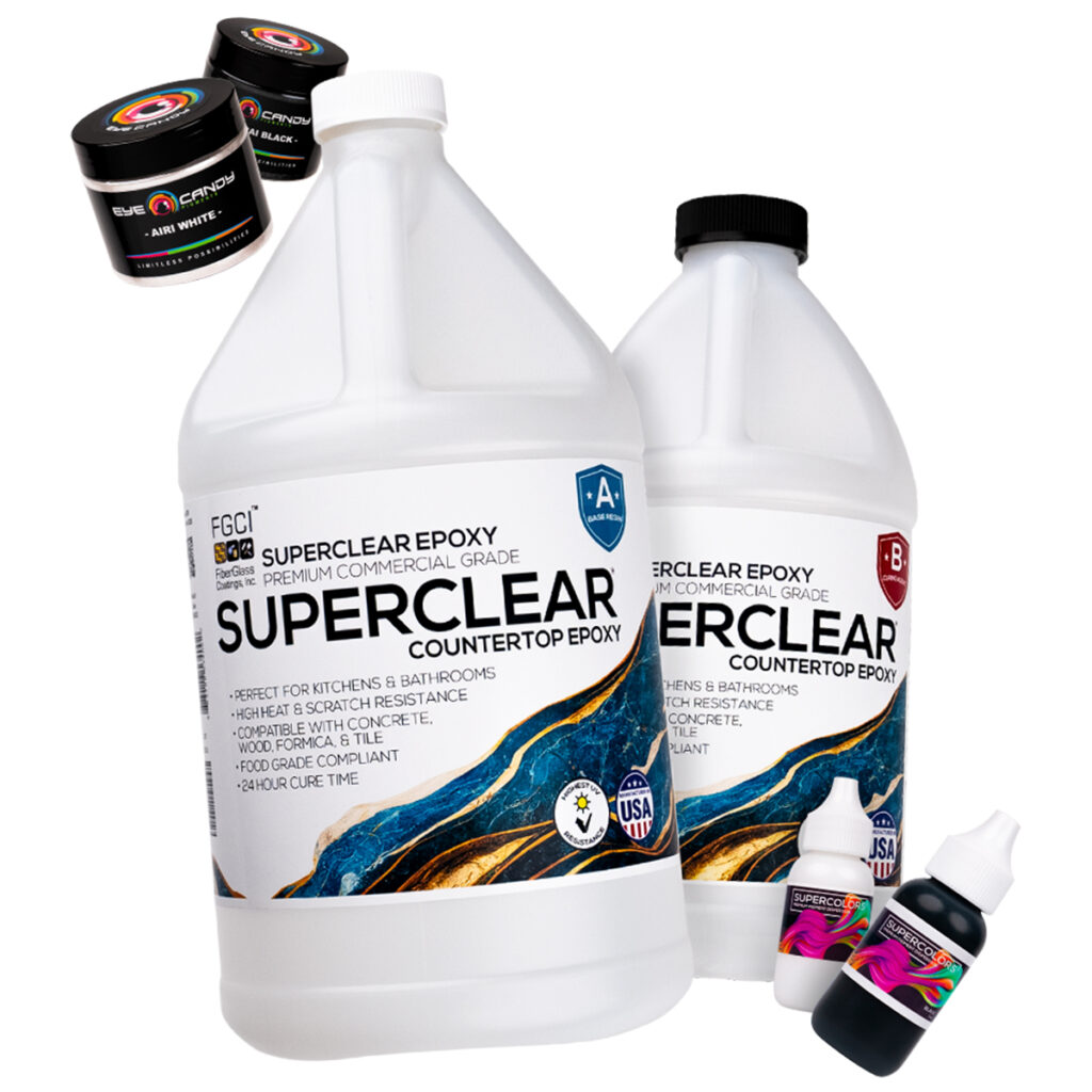 Black Marble Countertop Epoxy Resin 1.5 Gallon Kit