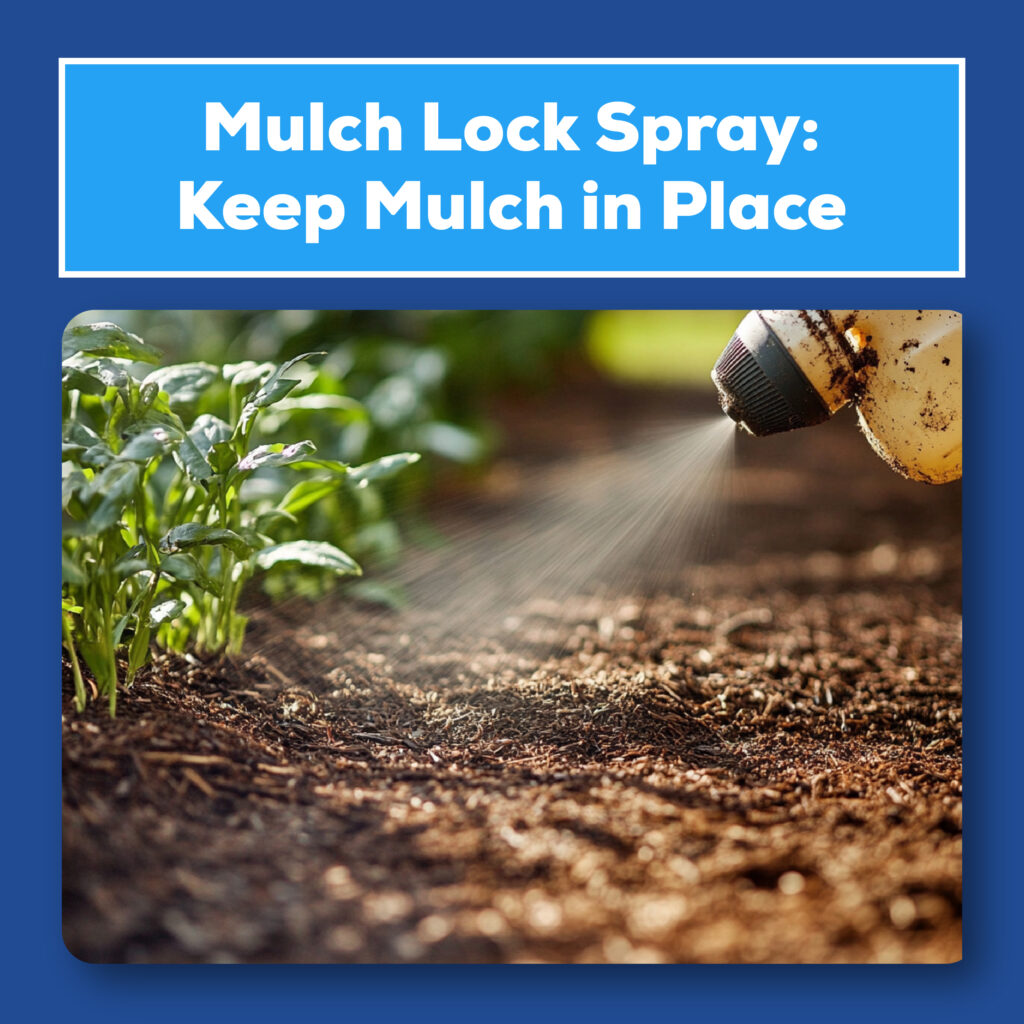 Mulch lock spray: Keep mulch in place