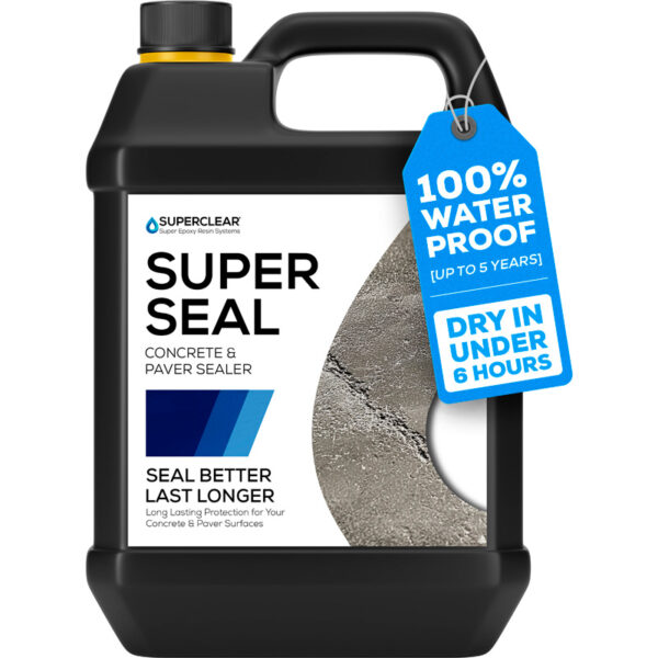 Superclear SuperSeal Best Concrete Sealer and Best Paver Sealer