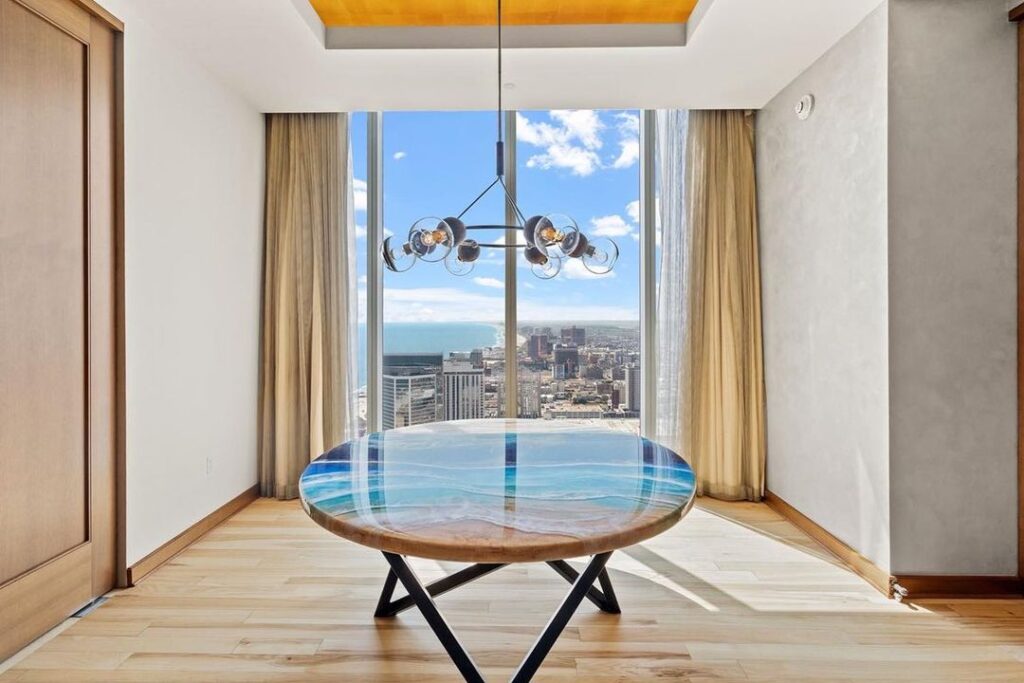 Liquid Glass Epoxy Deep Pour Ocean Table